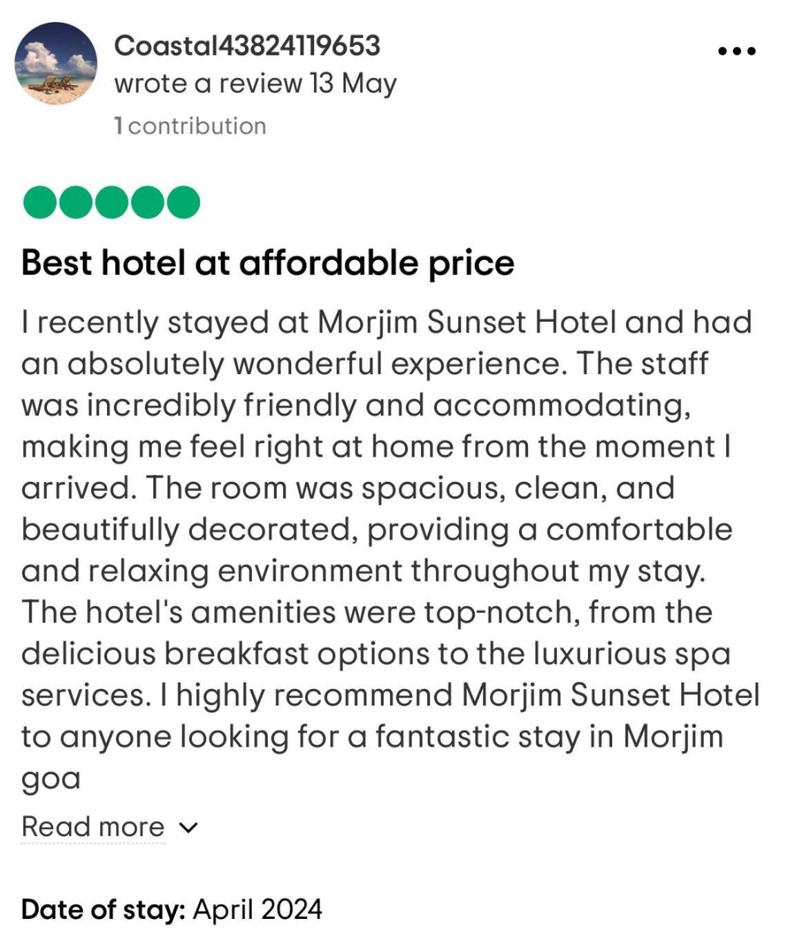 Morjim Sunset Hotel Екстер'єр фото
